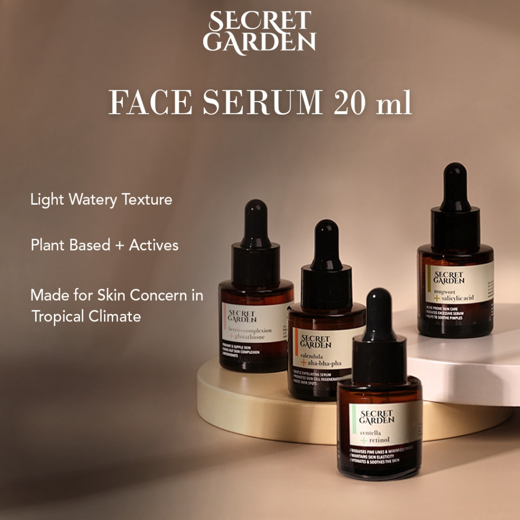 Jual Secret Garden Face Serum Ml Varian Brightening Serum Exfoliating Serum Anti Acne