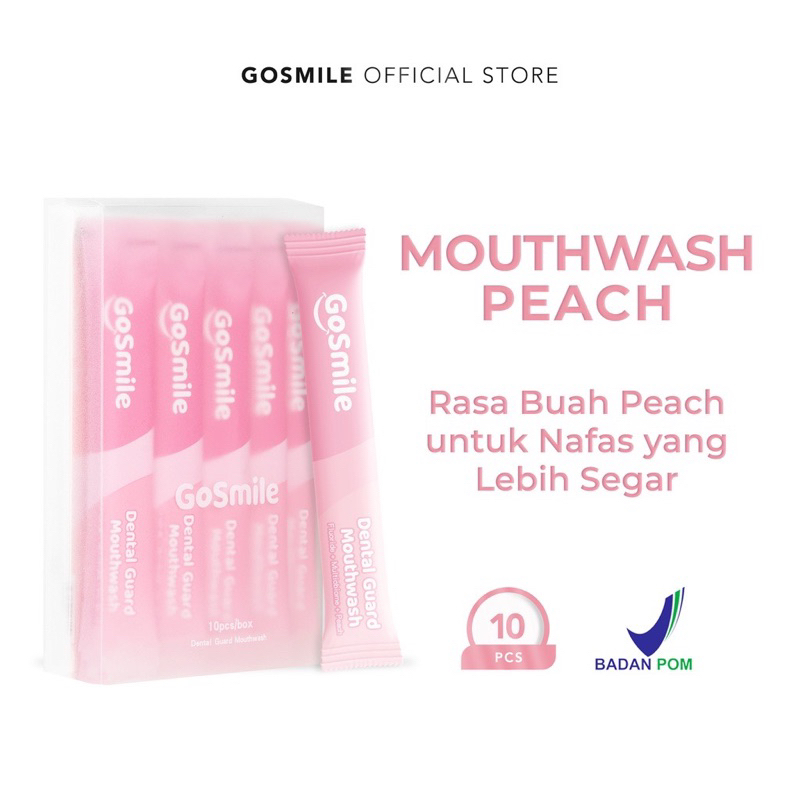 Jual Go Smile Dental Guard Mouthwash Peach Fragrance Obat Kumur