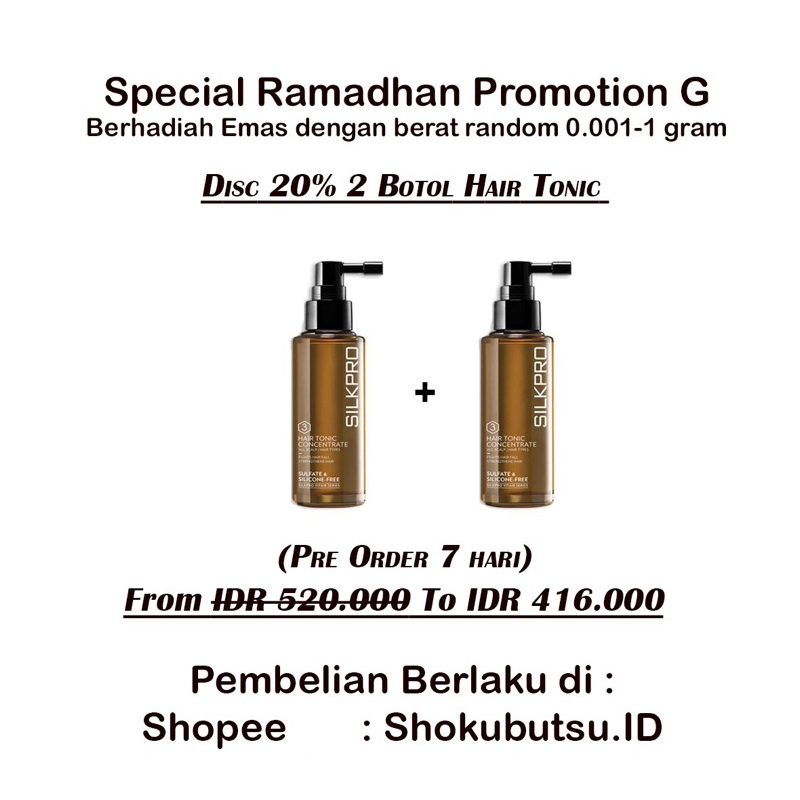 Jual Promo Ramadhan G Hair Tonic Shopee Indonesia