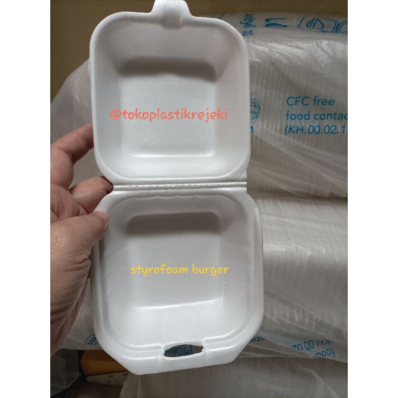 Jual Styrofoam Bubur Kecil Sekat Polos Besar Dan Burger Shopee Indonesia