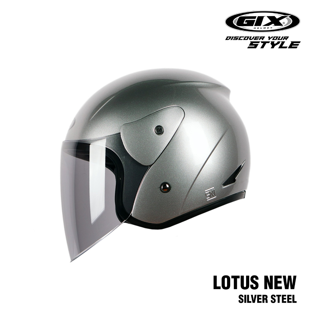 Jual Helm GIX Lotus Solid Half Face Helmet | Shopee Indonesia