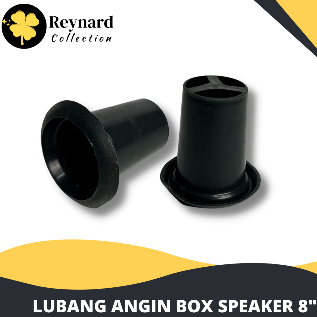 Jual Lubang Angin Box Speaker Salon 8 Inch Hitam Polos High Quality ...