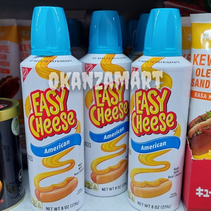 Jual Nabisco Easy Cheese American Cheddar 226gr Shopee Indonesia
