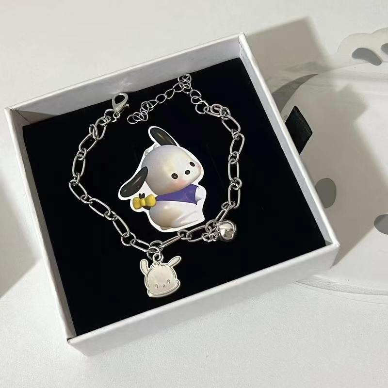 Jual pochacco Gelang silver wanita korea simple lucu kawaii Alloy ...