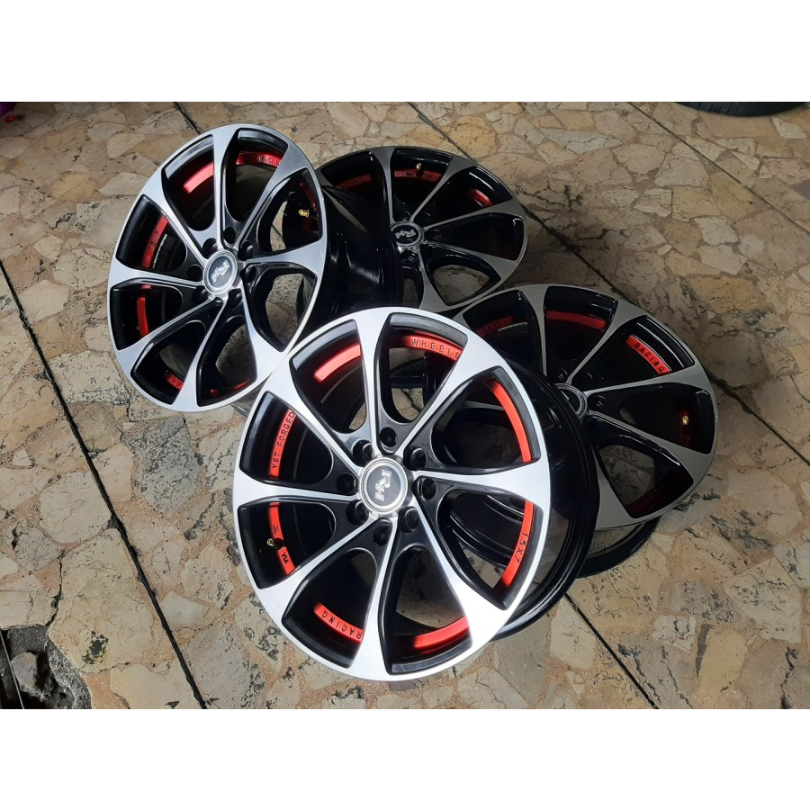 Jual VELG MOBIL RH RACING R15X7 LUBANG BAUT PCD 4X100, 4X114 ET35 ...