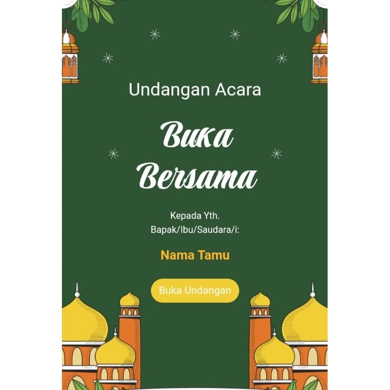 Jual UNDANGAN BUKBER UNDANGAN BUKA BERSAMA UNDANGAN WEBSITE DIGITAL