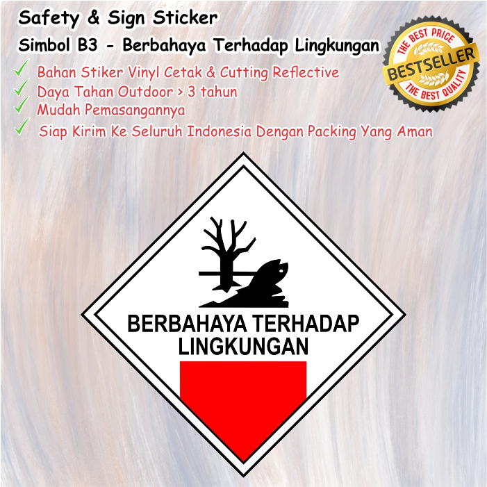 Jual Stiker B3 - Berbahaya Terhadap Lingkungan | Shopee Indonesia