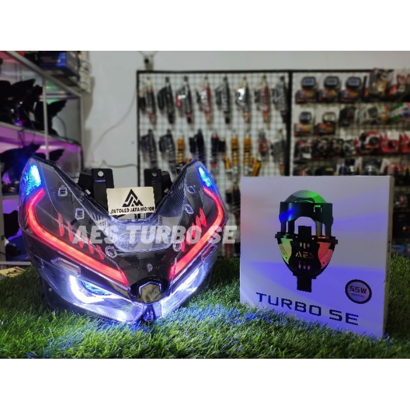 Jual Headlemp Projie Biled Aes Turbo Se Inch Pnp Vario New Lengkap Leveling Shopee