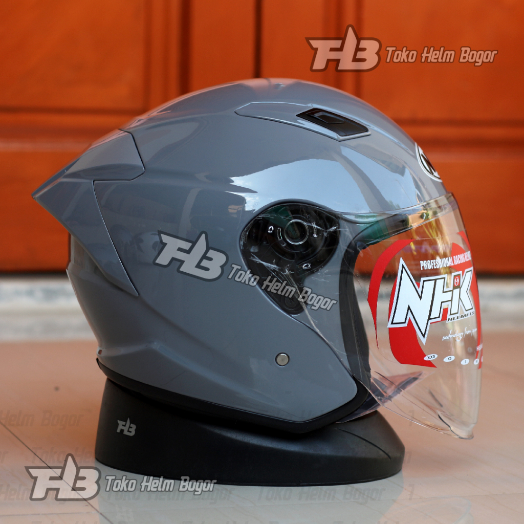Jual NHK HELM R1 ELITE SOLID SOLID | DIM GREY GLOSSY | SINGLE VISOR ...