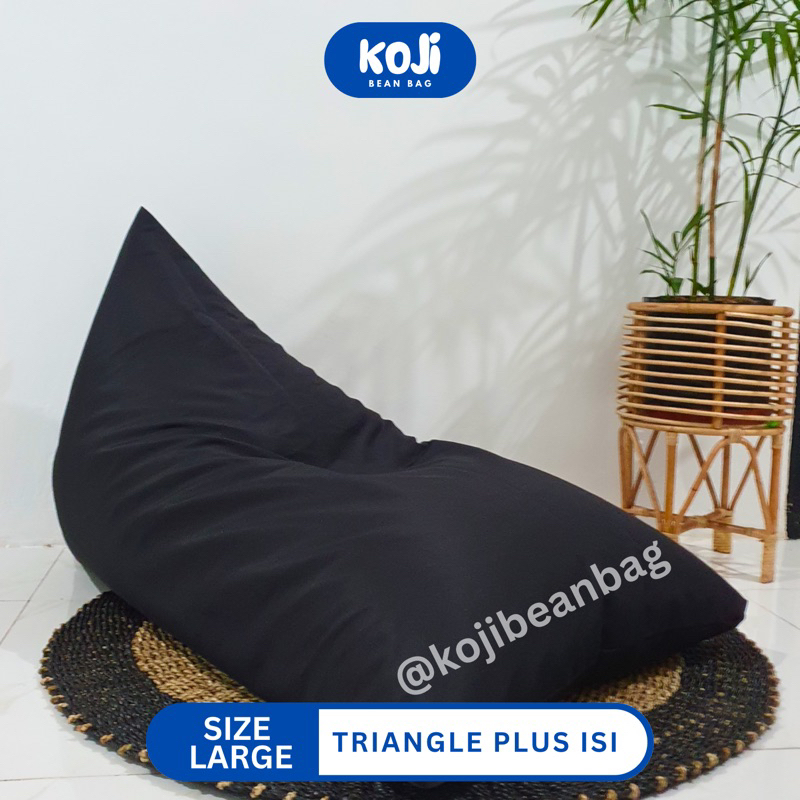 Jual Bean Bag Triangle Dewasa Waterproof Beanbag Termasuk Isi Shopee Indonesia