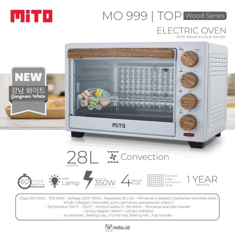 Jual Mito Oven Listrik Low Watt Mo Top L Mo Shopee Indonesia