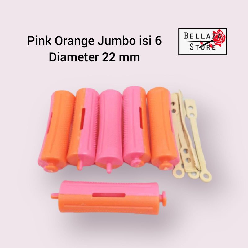 Jual Rotto Keriting Jumbo Orange Pink no 10 isi 6 pcs | Shopee Indonesia