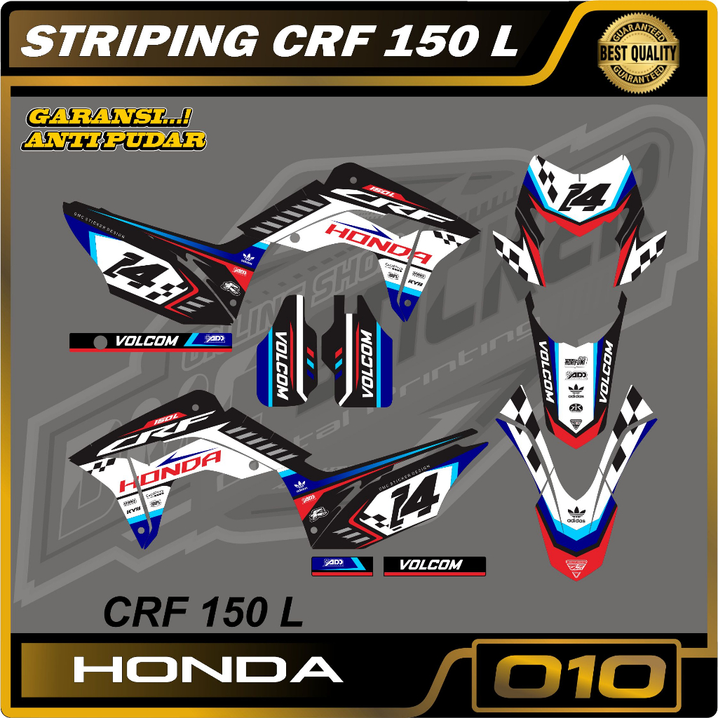 Jual Decal Honda Crf L Full Body Bisa Ganti Nama Warna Shopee