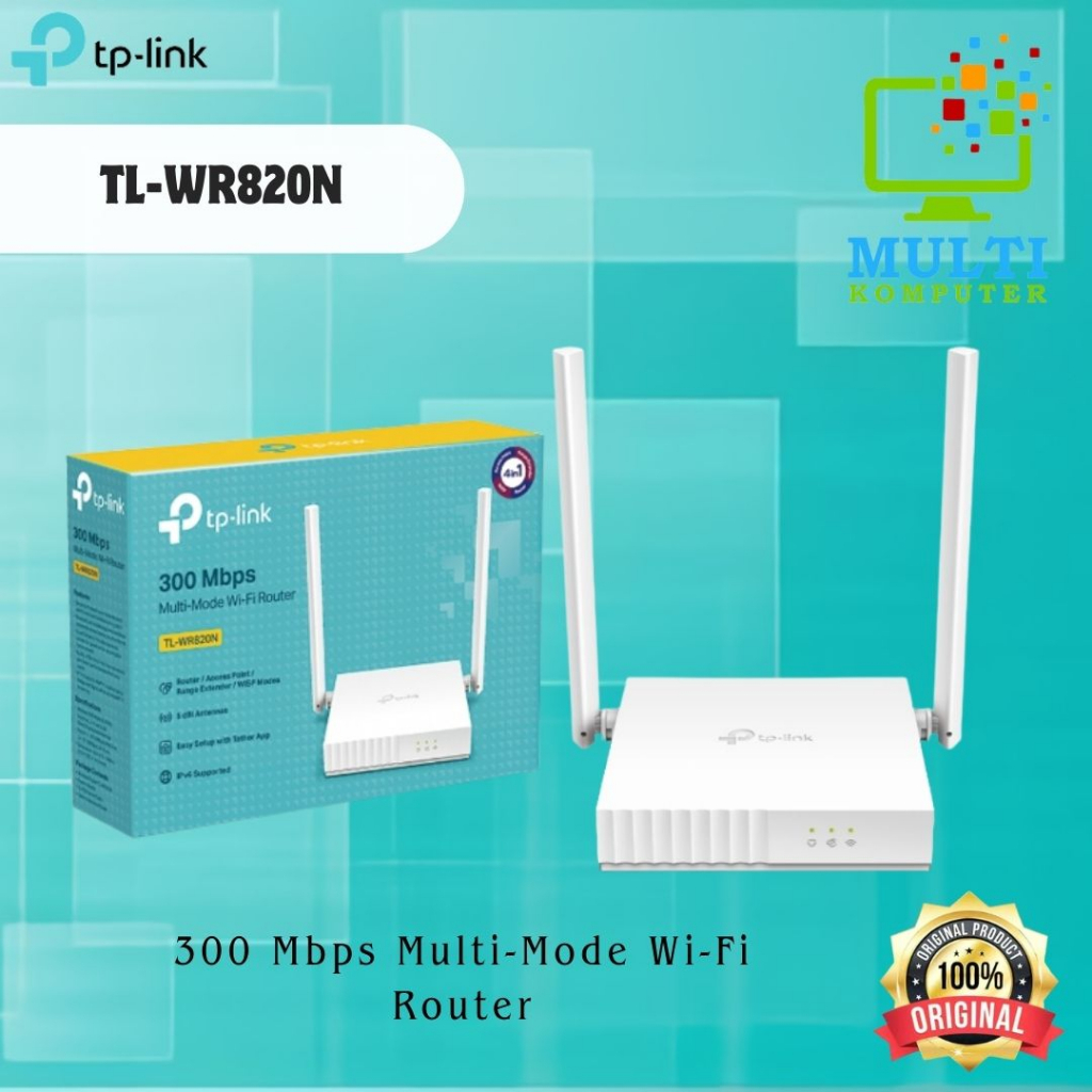 Jual Tp Link Tl Wr820n 300 Mbps Multi Mode Wi Fi Router Shopee Indonesia 8003