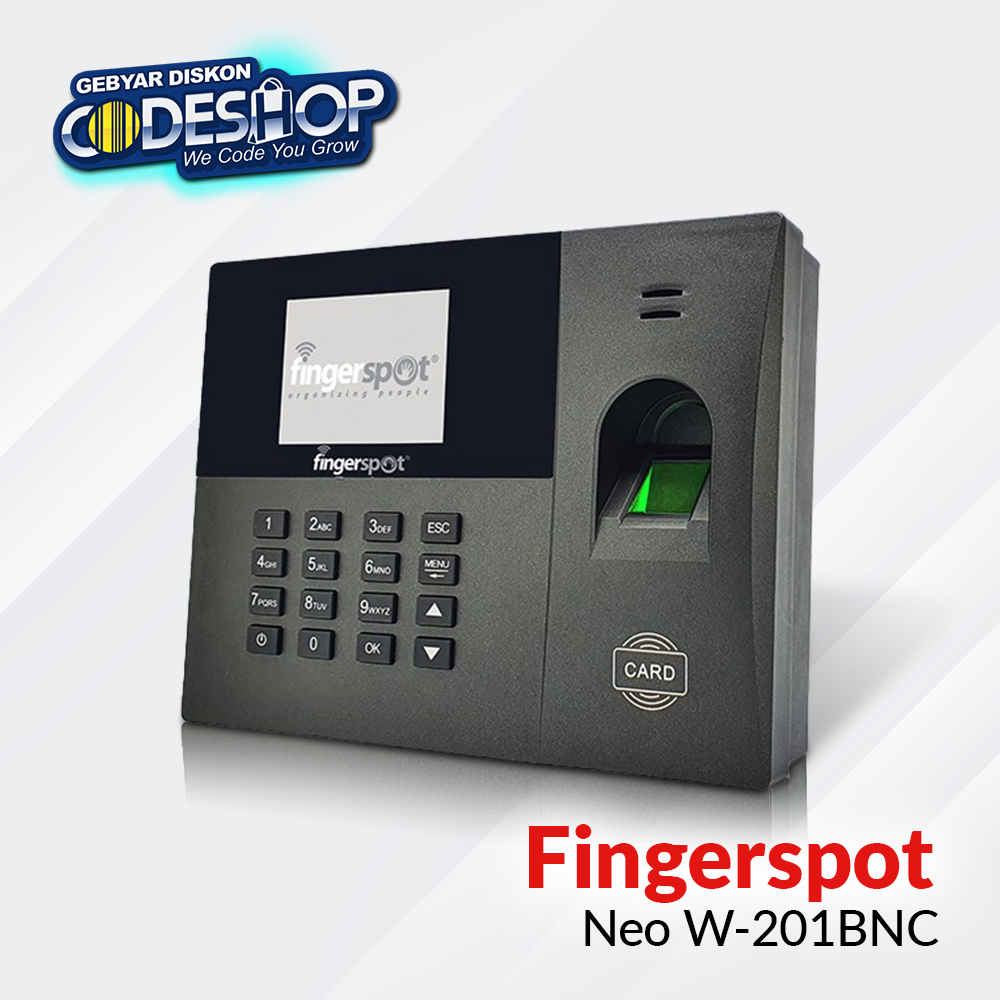 Jual Fingerspot Neo W 201bnc Mesin Absensi Sidik Jari Fingerprint Usb