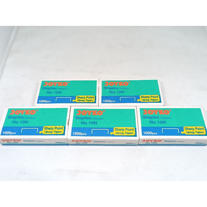 Jual ISI STAPLES BESI UKURAN KECIL NO 10 MEREK JOYKO KANGURU 10N 10-1M ...