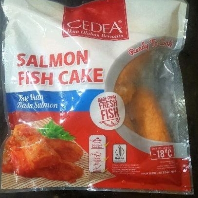Jual Cedea Salmon Fish Cake 480gr / Cedea kue Ikan goreng Salmon ...