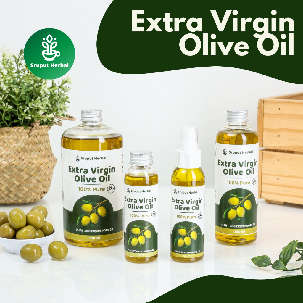 Jual Minyak Zaitun Premium Extra Virgin Olive Oil Murni Botol Asli Original 100 Evoo Sruput