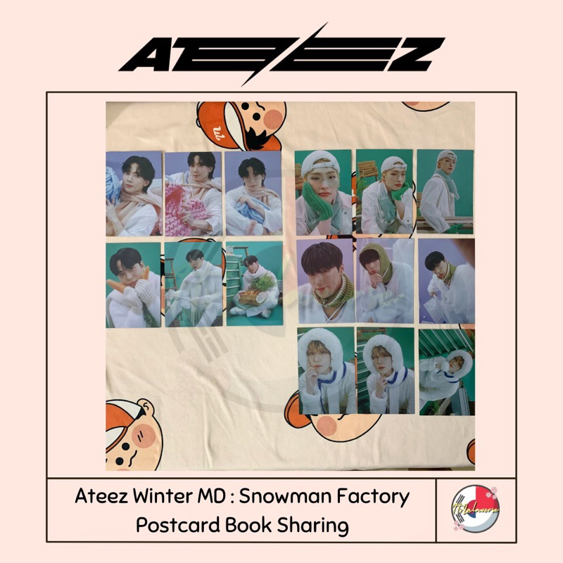 ATEEZ Winter MD snowman ポストカードブック 全員分