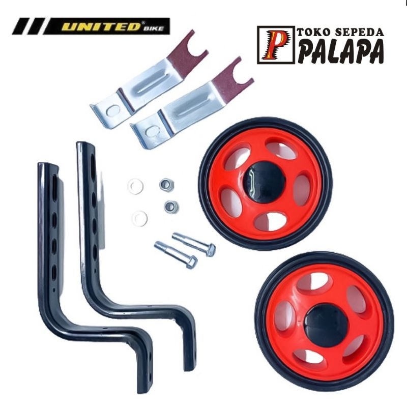 Jual Roda Samping Sepeda Anak UNITED Tebal Roda Bantu 4 Lubang | Shopee ...
