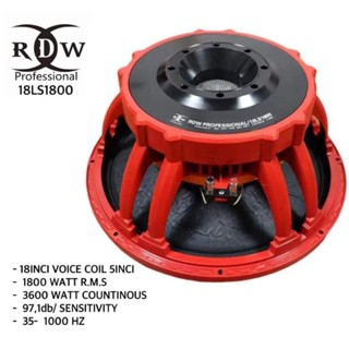 Jual Rdw Speaker 18 Inch 2000 Watt Harga Terlengkap Harga
