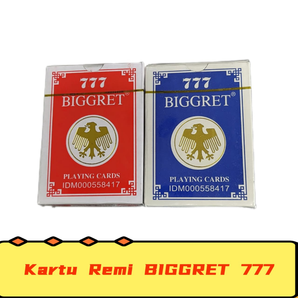 Jual Kartu Remi Premium Anti Air Playing Card Kartu permainan Biggret ...