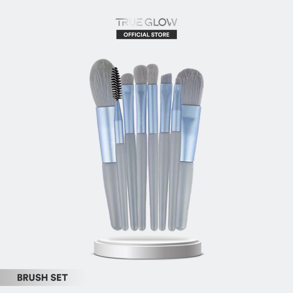Jual TRUE GLOW Brush Set Cantik Kuas Makeup, Brush Make Up Shopee Indonesia