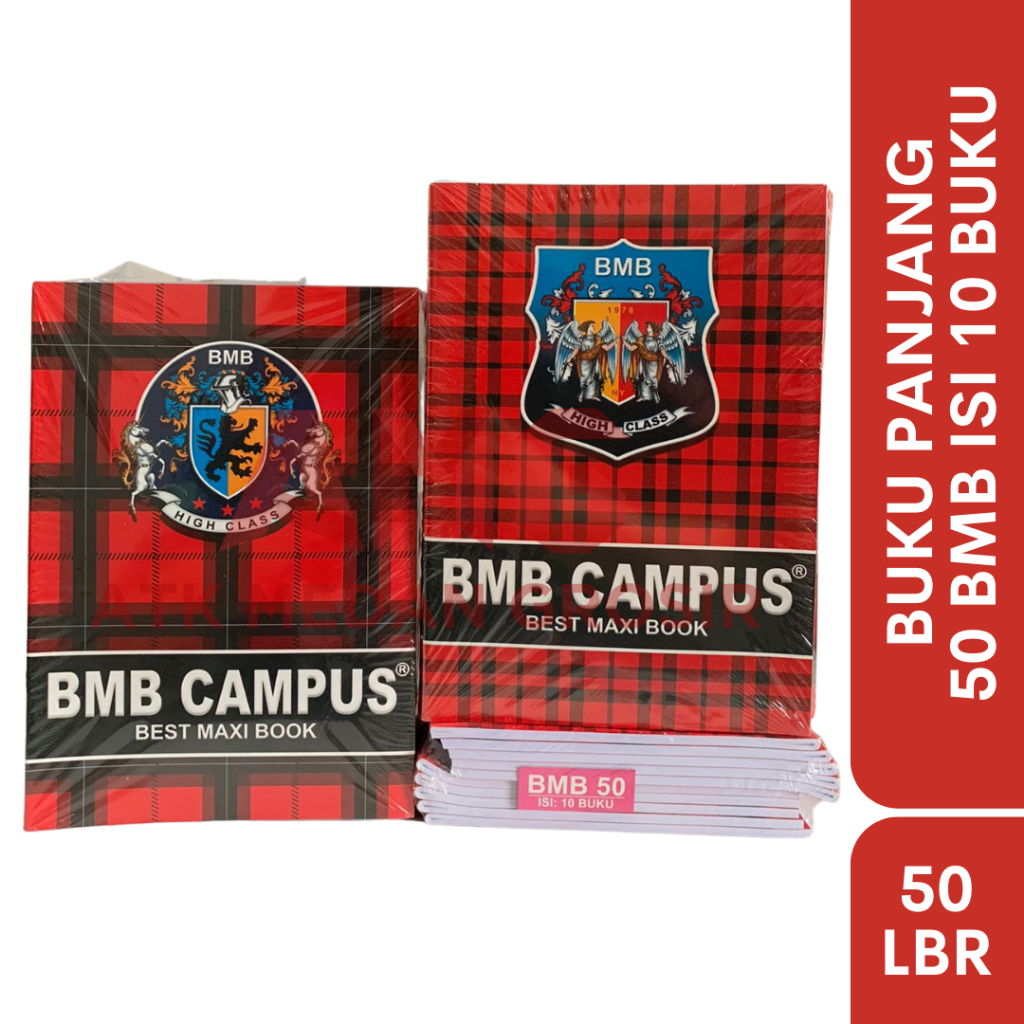 Jual BUKU PANJANG BMB ISI 50 LEMBAR 10 BUKU | Shopee Indonesia