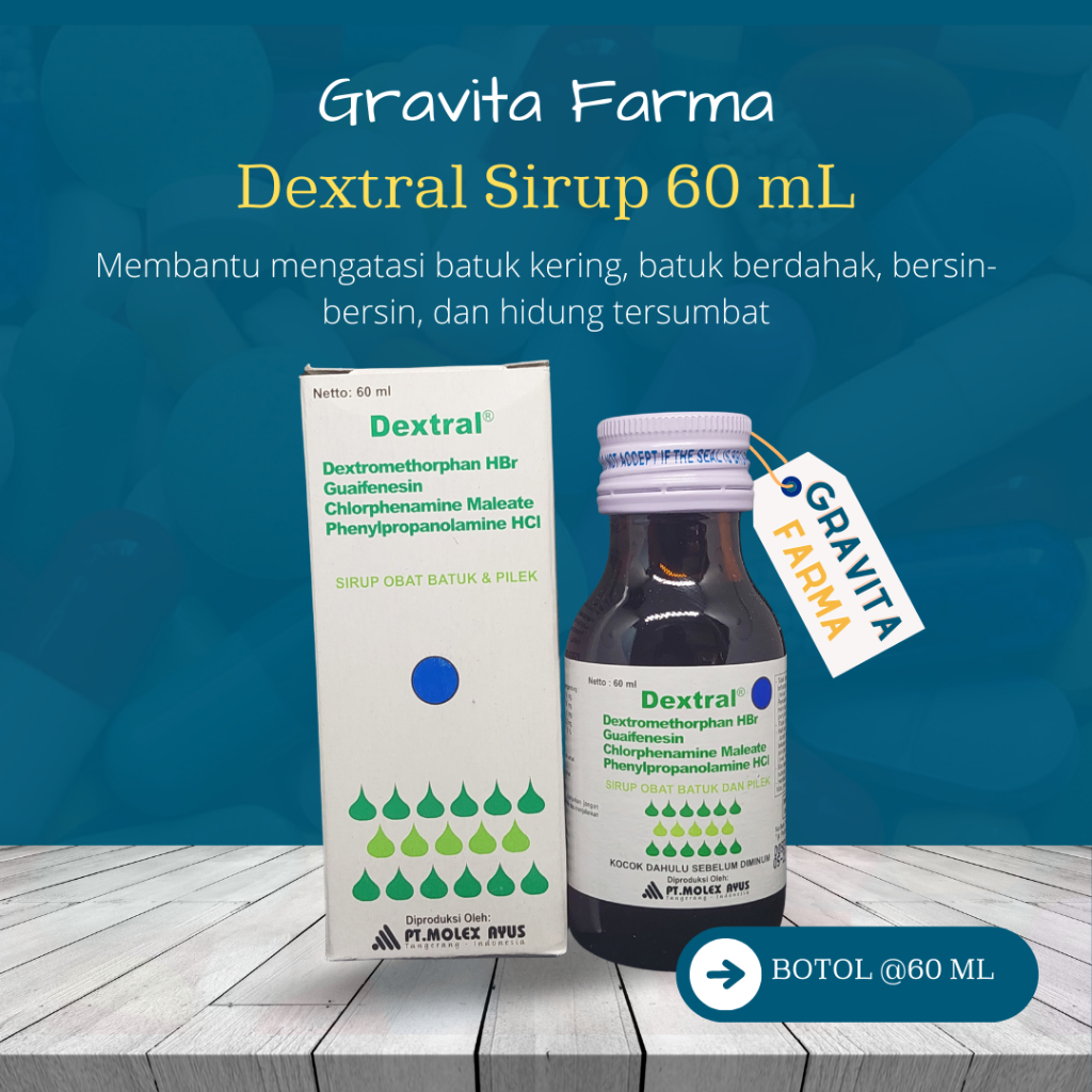 Jual Dextral Sirup Ml Obat Batuk Kering Berdahak Hidung