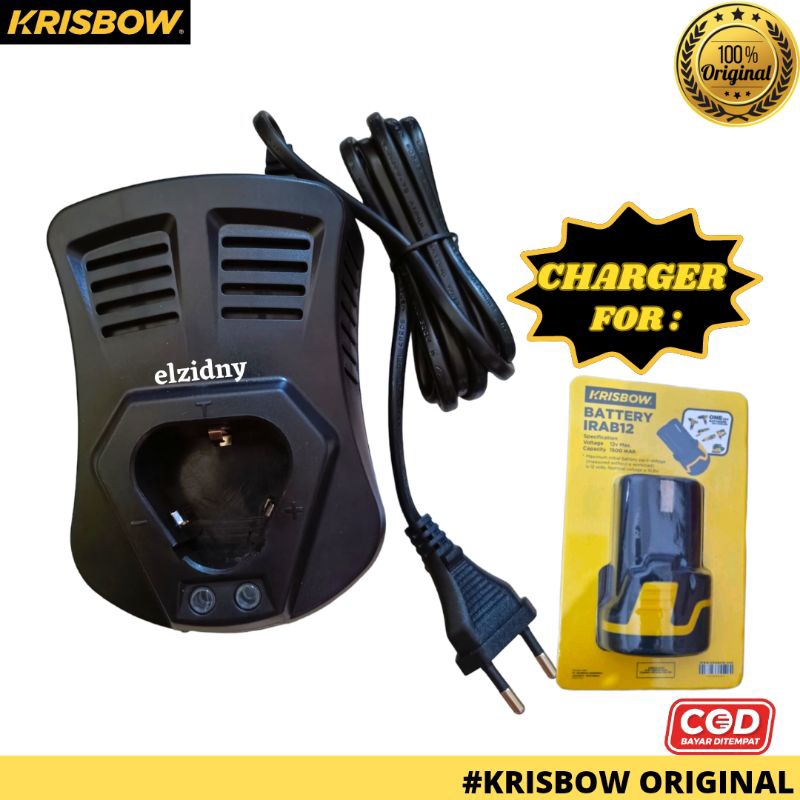 Jual Charger Krisbow Battery Cordless V Casan Baterai Volt Shopee Indonesia