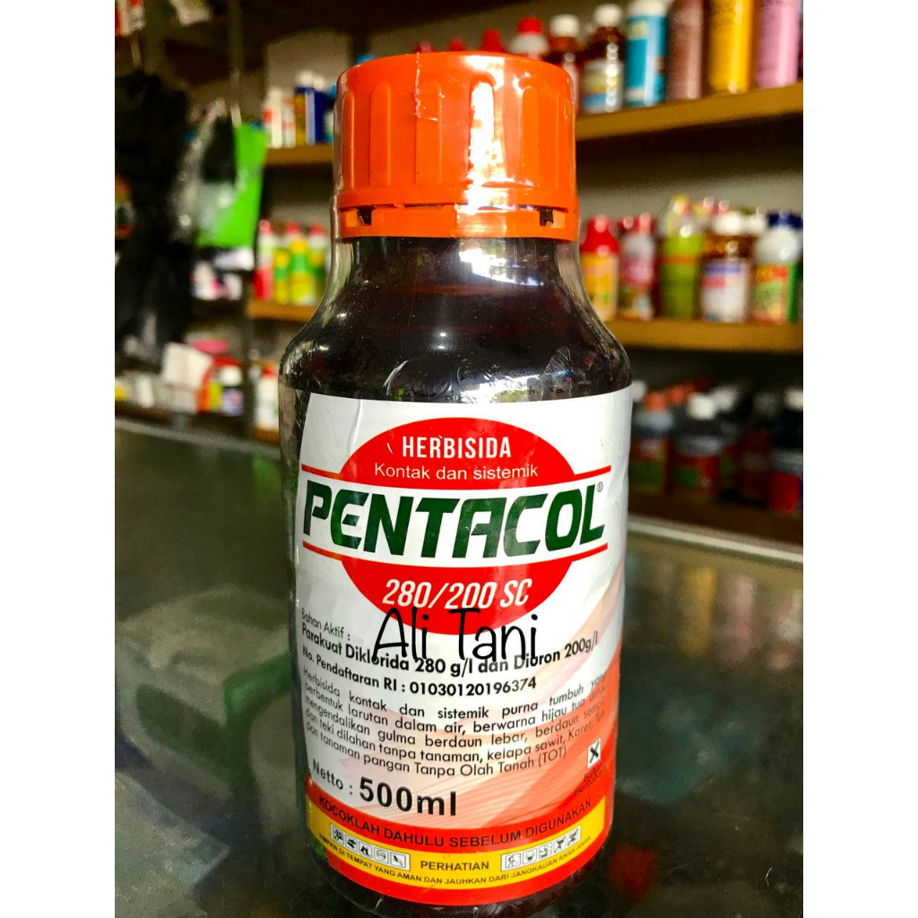 Jual PENTACOL 280/200 SC Kemasan 500 ML Herbisida/Racun Rumput Kontak untuk Rumput Lulangan