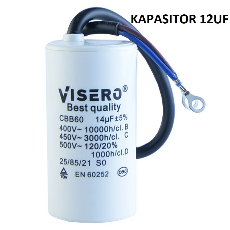 Universal-Kondensator 10 UF – Für Kühlschrank, Waschmaschine & Mehr, Start-/Betriebskondensator, Mit Kabel