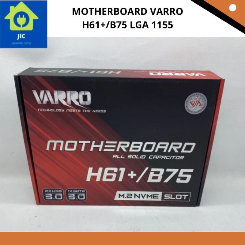 Jual MOTHERBOARD VARRO H61+/B75 LGA 1155 | Shopee Indonesia