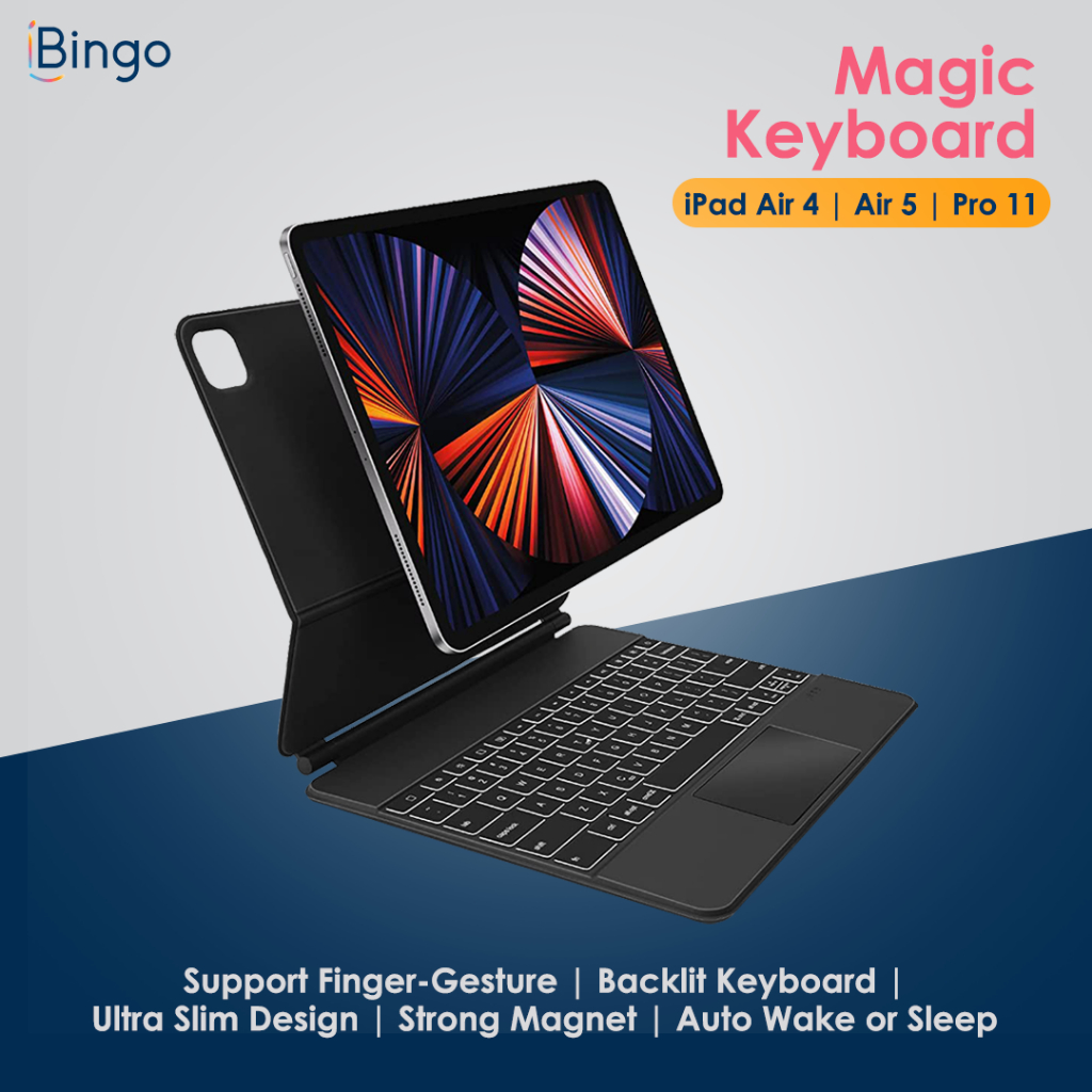 Jual iBingo Floating Magic Keyboard Case Untuk iPad Air 4 iPad Air 5 ...