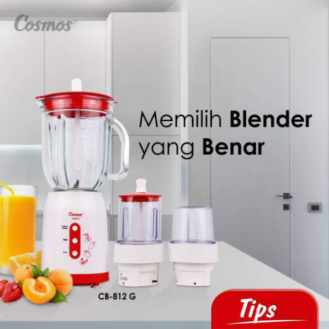 Jual Blender Cosmos Blenz Kaca CB 812 G / CB-812 G / CB812G Kapasitas 2 ...