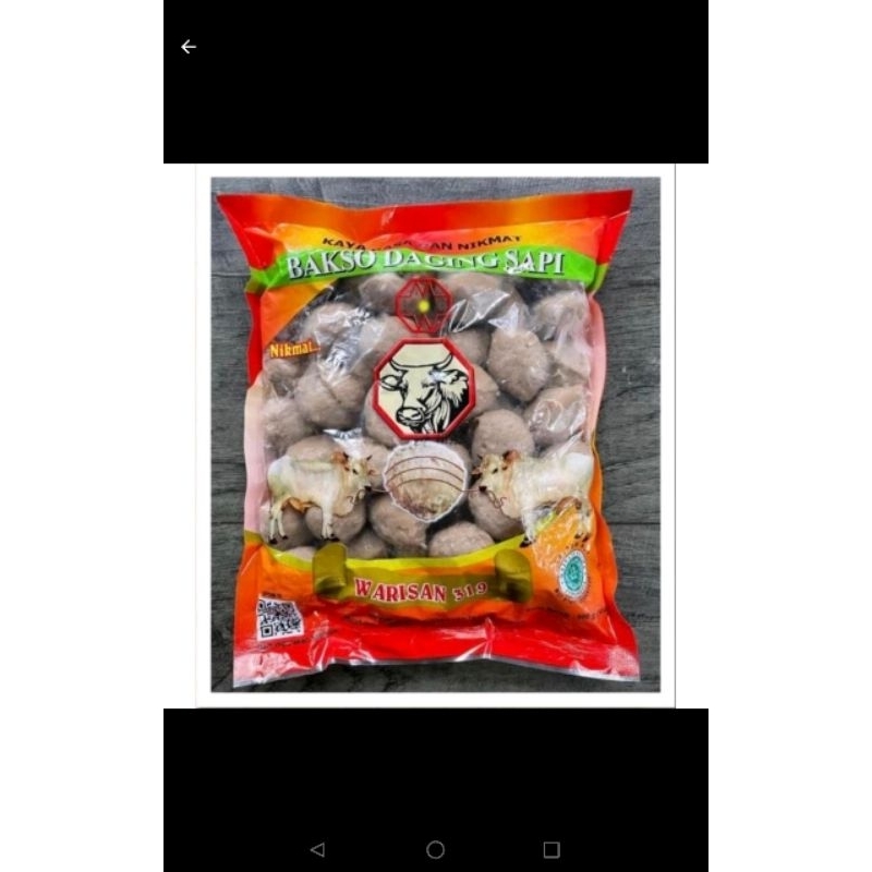 Jual Bakso Daging Sapi Warisan 319 Urat 600gr Shopee Indonesia