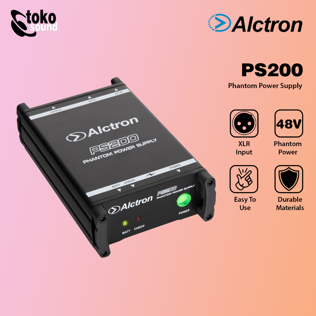 Jual ALCTRON PS200 48V Portable Phantom Power Supply Shopee Indonesia