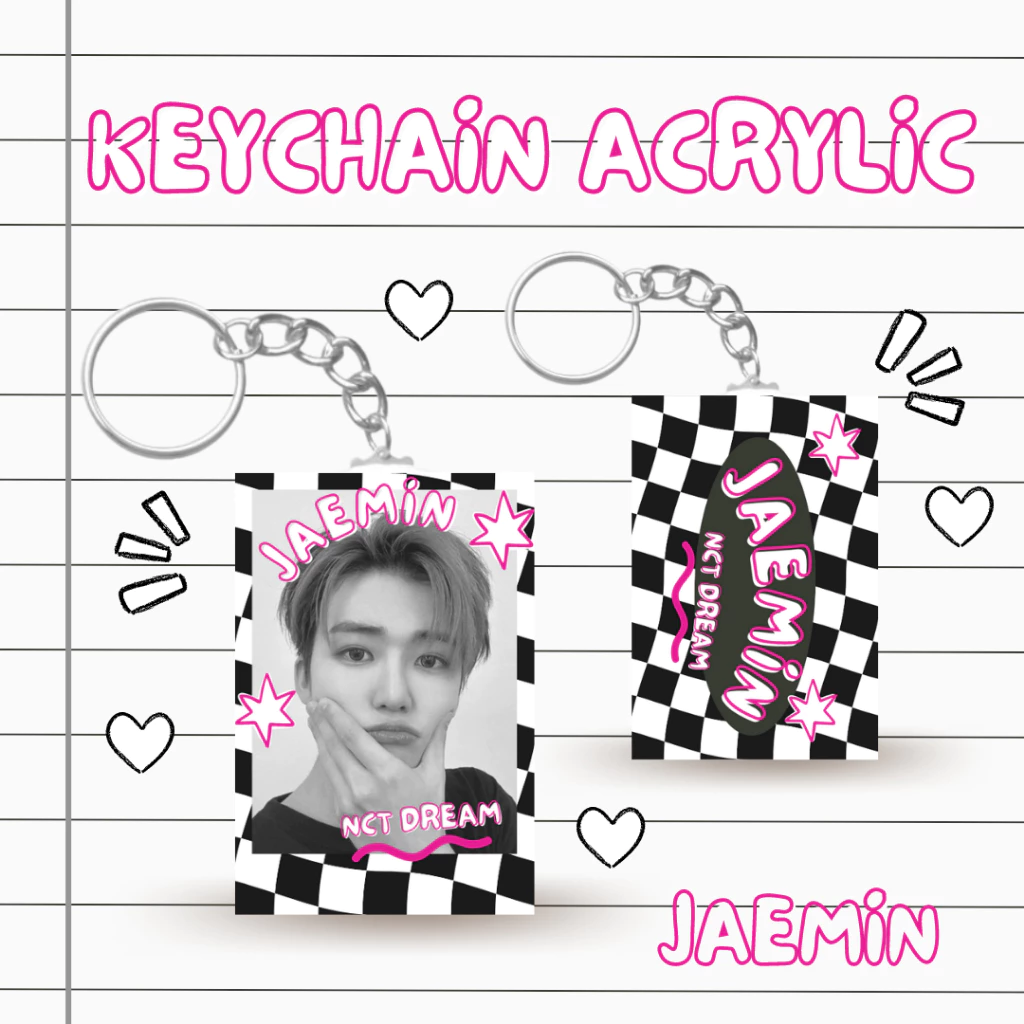 Kunci Rantai Akrilik NCT DREAM K-Pop dan Aksesoris Keychain