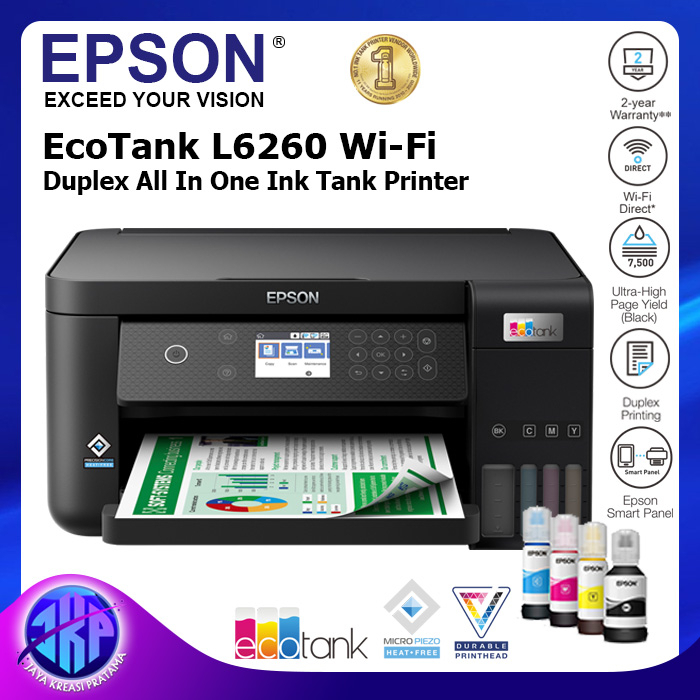 Jual Epson L6260 Wifi Duplex All In One Ink Tank Printer Shopee Indonesia 2590