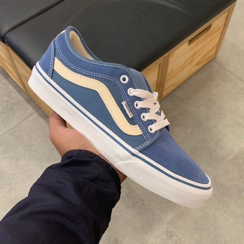 Jual VANS CHUKKA LOW SIDESTRIPE SKATE NAVY Shopee Indonesia