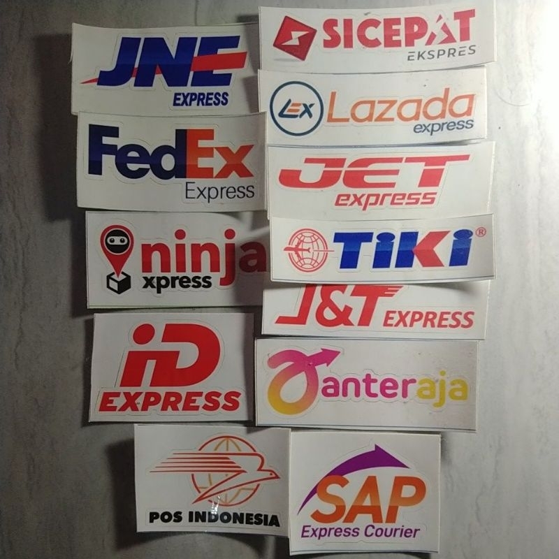 Jual Bisa Cod Sticker Ekspedisi Pengiriman Barang Jne Sicepat Fedex