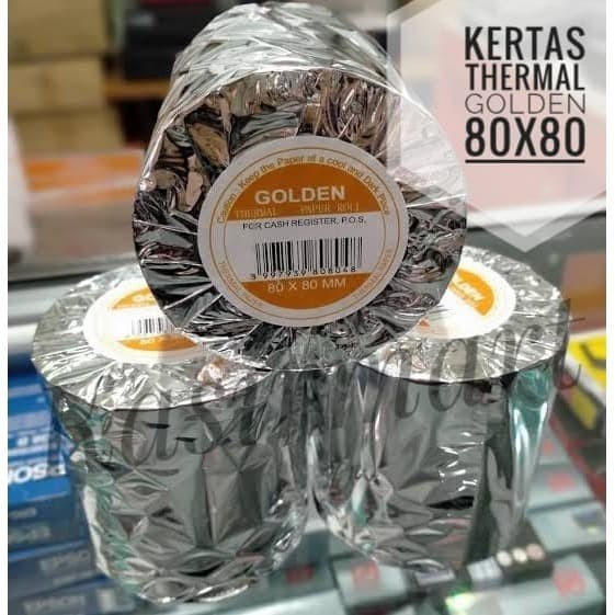 Jual Kertas Thermal / Thermal Paper Roll Golden 80 X 80 Mm | Shopee ...