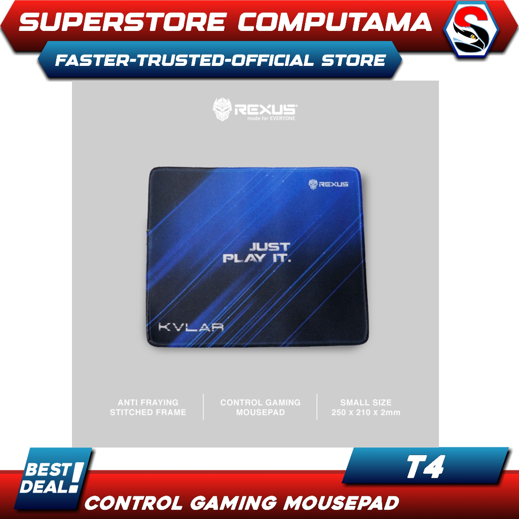 Jual Rexus Kvlar T4 - Gaming Mousepad Small Size | Shopee Indonesia