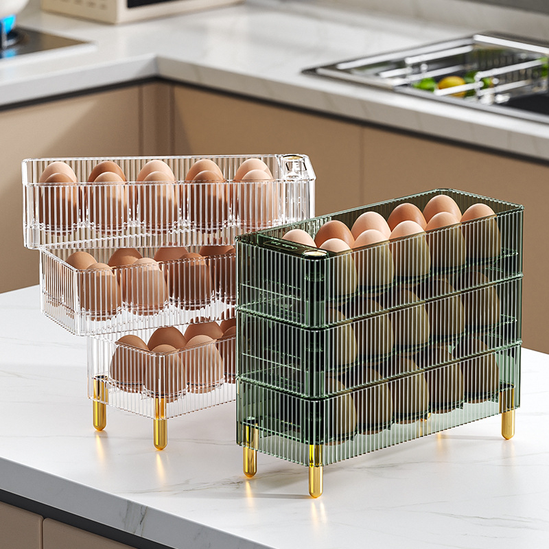 Jual Egg tray 3 susun rak telur kulkas kotak telur | Shopee Indonesia