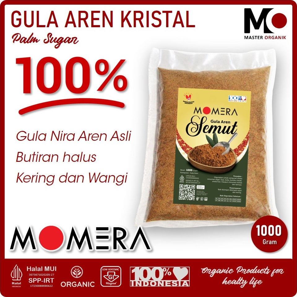 Jual Gula Aren Asli 1kg 1000 Gram Gula Aren Bubuk Semut Kristal Palm Sugar 1kg 1000 Gram 1031