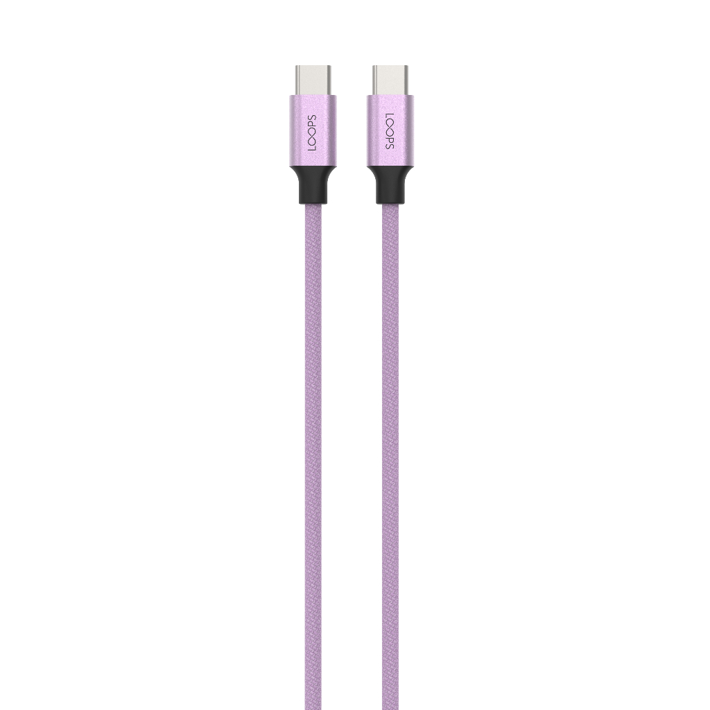 Jual Loops USB C to C Cable 1,2M Pro - Lilac | Shopee Indonesia