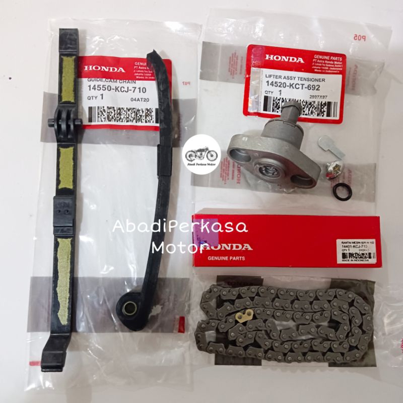 Jual Paket Tensioner Rantai Keteng Tonjokan Keteng Karet Lidah Honda Tiger Kcj Shopee