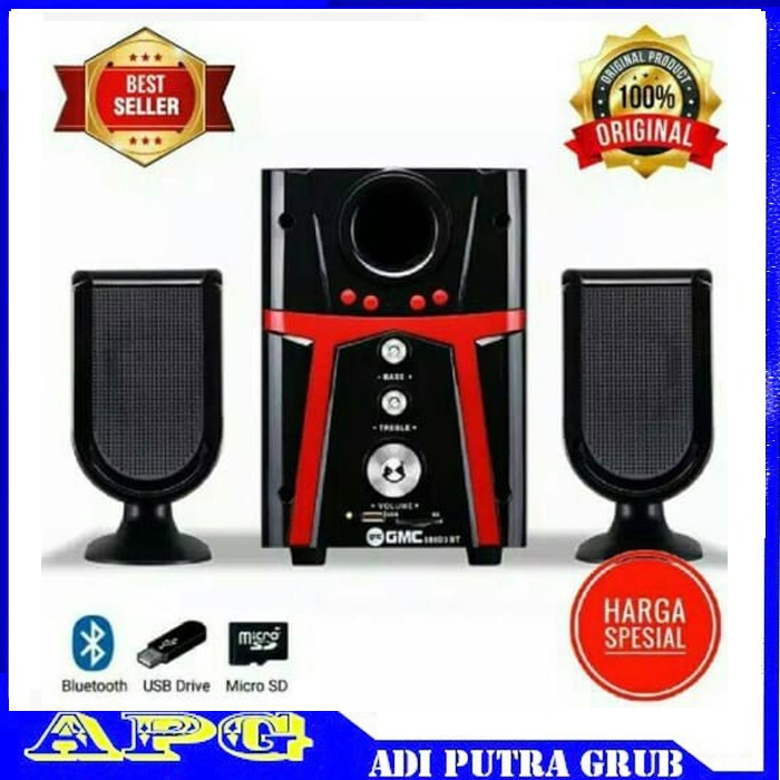 Jual Speaker Aktif Bluetooth Gmc D Speaker Subwoofer Mega Bass Original Shopee Indonesia