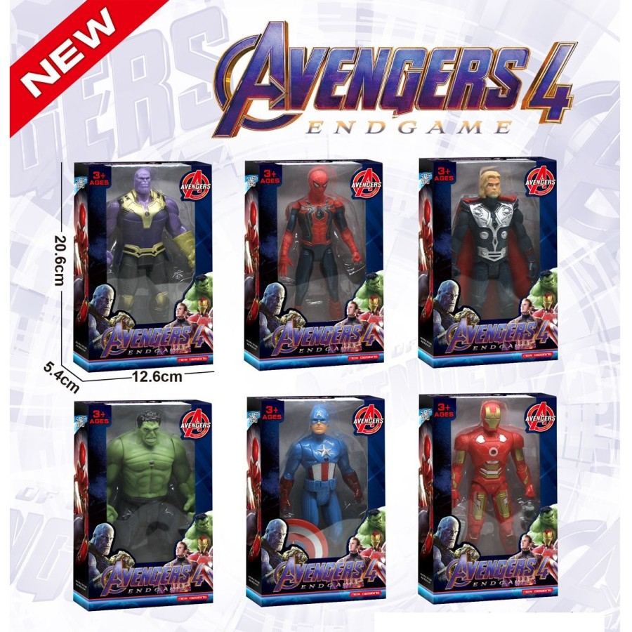 Jual Super Hero Avengers 4 End Game Action Figure 1 Set 6 Pcs Robot ...