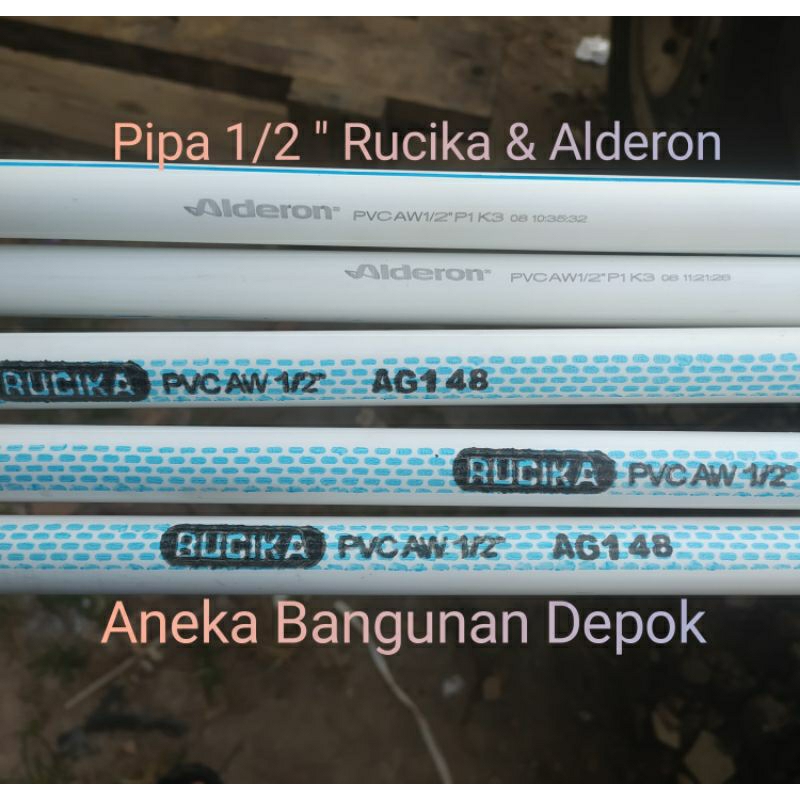 Jual Pipa Plaron PVC UK 1 2 Inci Merk RUCIKA QuaD 1 BATANG Shopee Indonesia